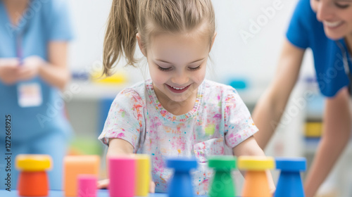 Joyful Playtime: A young gi...