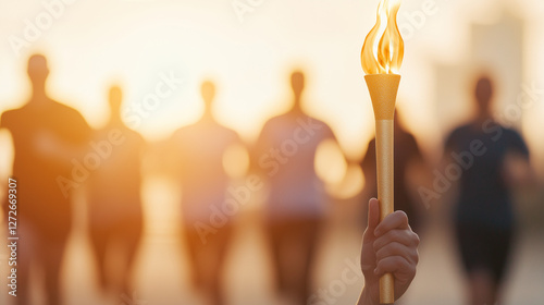 Torch Relay Silhouette: A h...