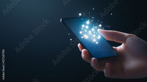 Digital Connection: A hand ...
