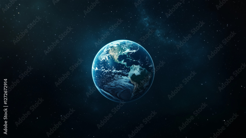 Earth from Space: A breathtaking view of planet earth floating in the vast expanse of the cosmos, showcasing the beauty of our blue planet. Earth from Space: A breathtaking view of planet earth floating in the vast expanse of the cosmos, showcasing the beauty of our blue planet.