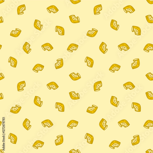 Macaroni Pasta Pattern background. Seamless Pattern Macaroni background. pasta pattern background.