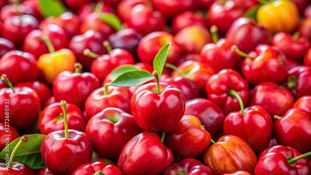 Vibrant Acerola Cherries Long Exposure Photography Stock Photo Vibrant Acerola Cherries Long Exposure Photography Stock Photo