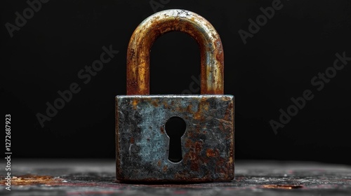 Close-up rusty padlock backgrounds