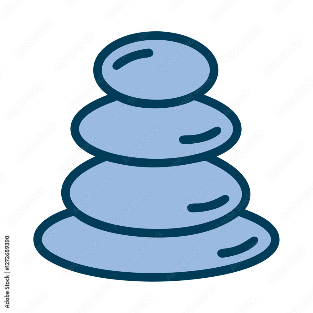 Mindfulness Meditation stacked stones icon Mindfulness Meditation stacked stones icon
