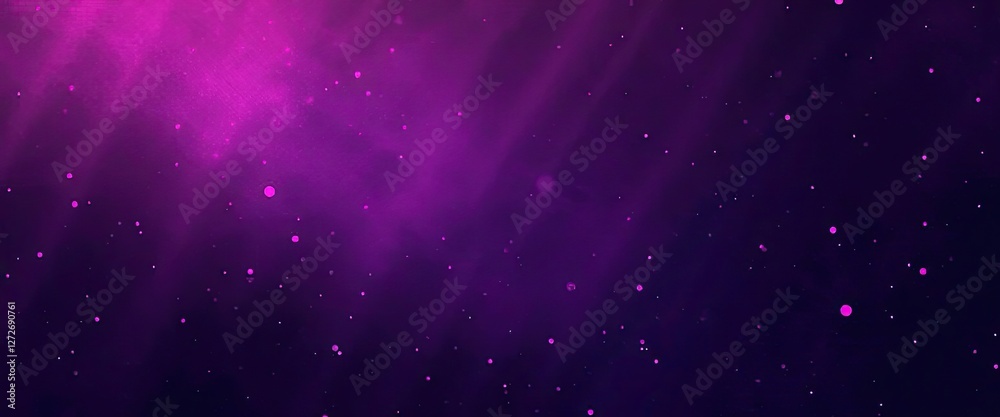 Fototapeta premium Abstract Purple and Magenta Light Rays with Floating Particles Background