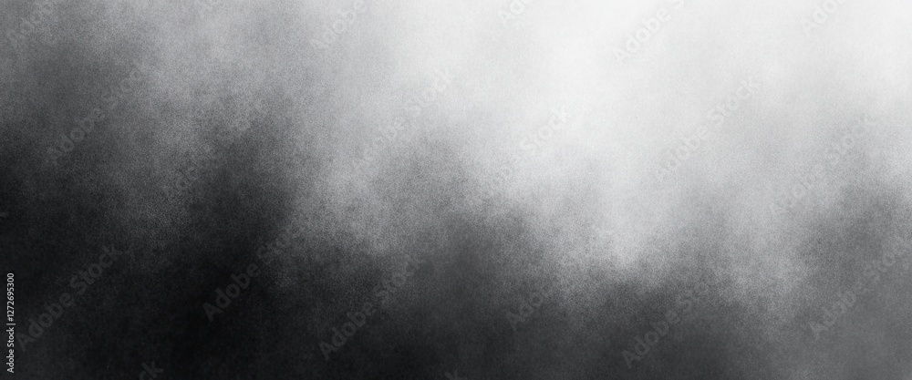 Fototapeta premium Abstract Black and White Gradient Fog Texture Background