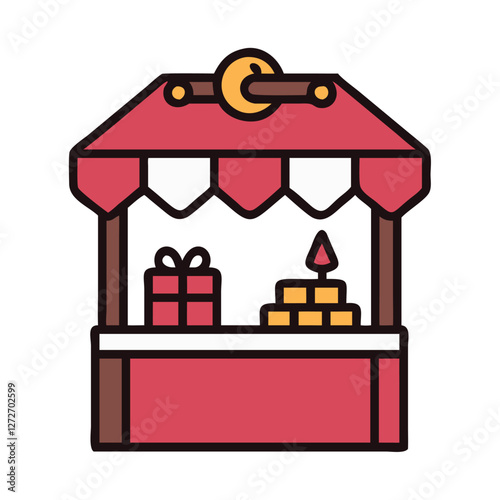 Germany market stall with food and gifts