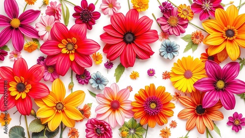 Abstract-Patterned Floral Writing Paper