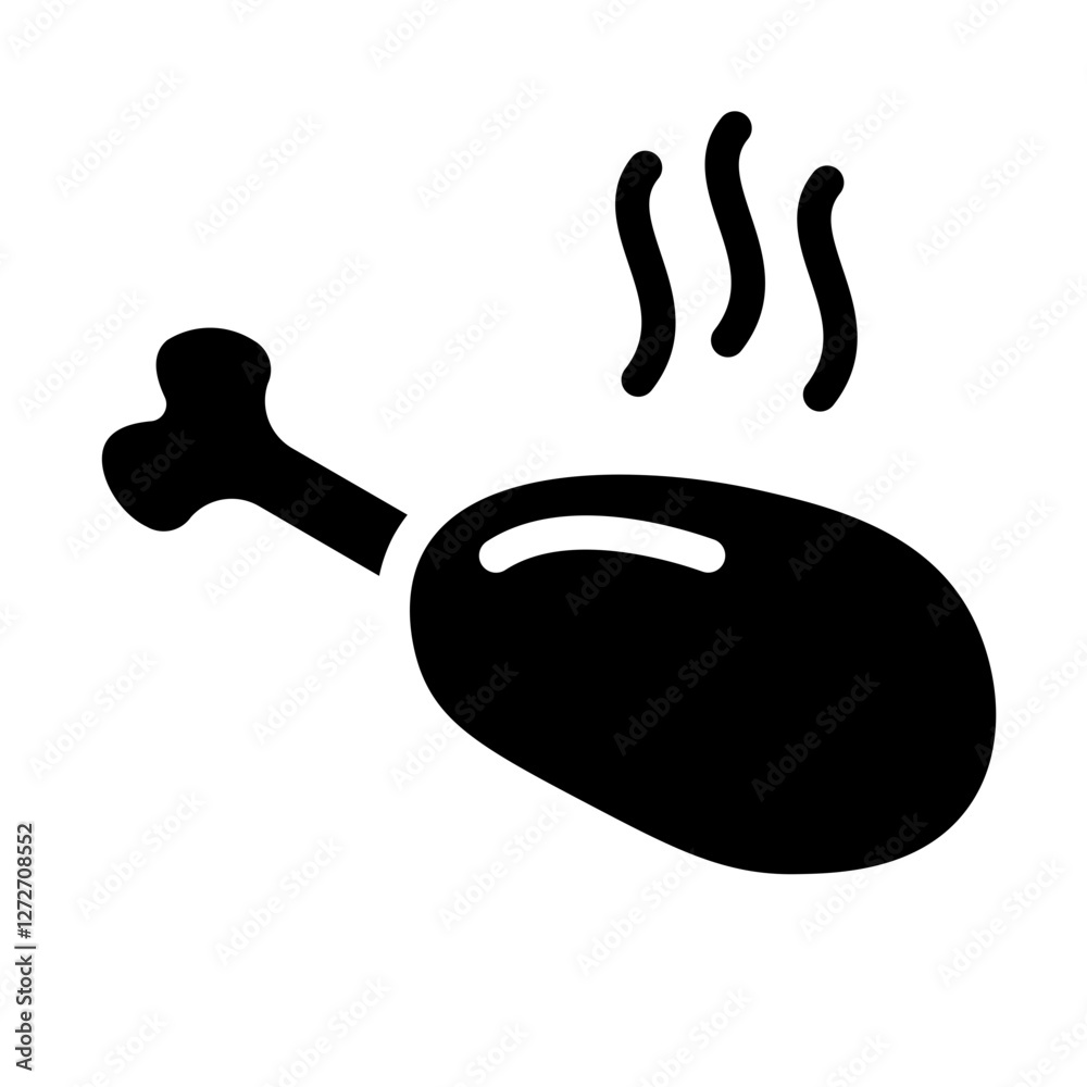 Obraz premium chicken Solid icon