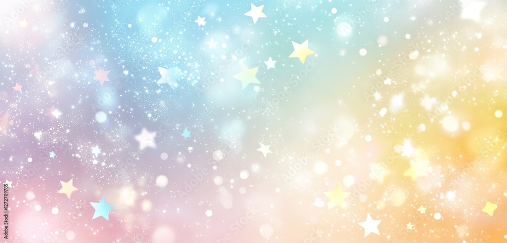 Pastel Starry Background with Blurry Lights Pastel Starry Background with Blurry Lights