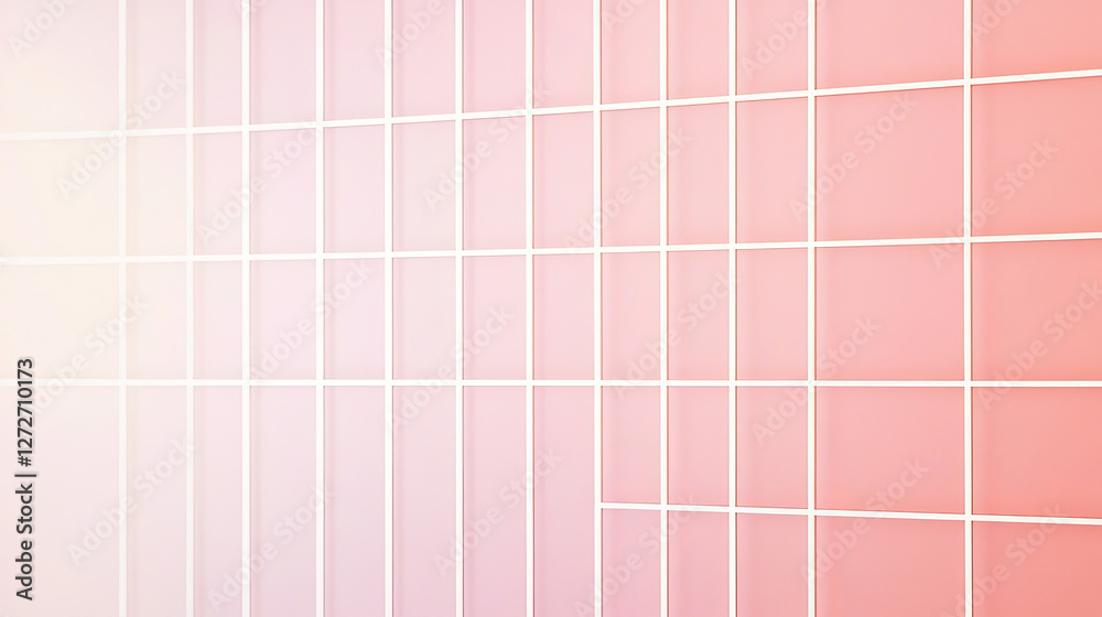 Fototapeta premium Pastel Gradient Geometry – Contemporary Rose-Toned Design
