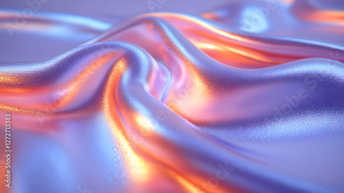 Wallpaper Mural Soft fabric showcases vibrant colors and intricate folds in gentle light, creating a captivating effect Torontodigital.ca