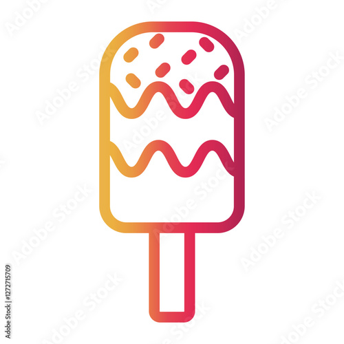 icecream Line Gradient Icon