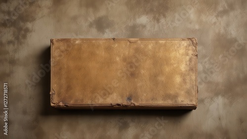 Aged Book Cover with Textured Background A Vintage Aesthetic for Design Projects