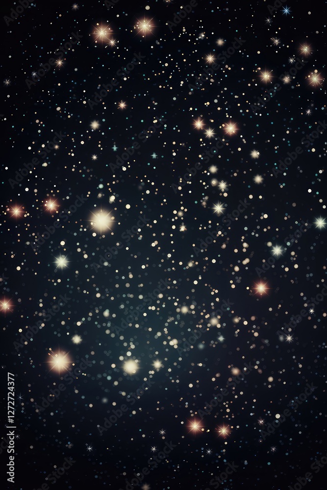 Starry night sky with twinkling stars and celestial bodies. Cosmic background for astronomy, astrology, space exploration, and galaxy-themed designs. Starry night sky with twinkling stars and celestial bodies. Cosmic background for astronomy, astrology, space exploration, and galaxy-themed designs.
