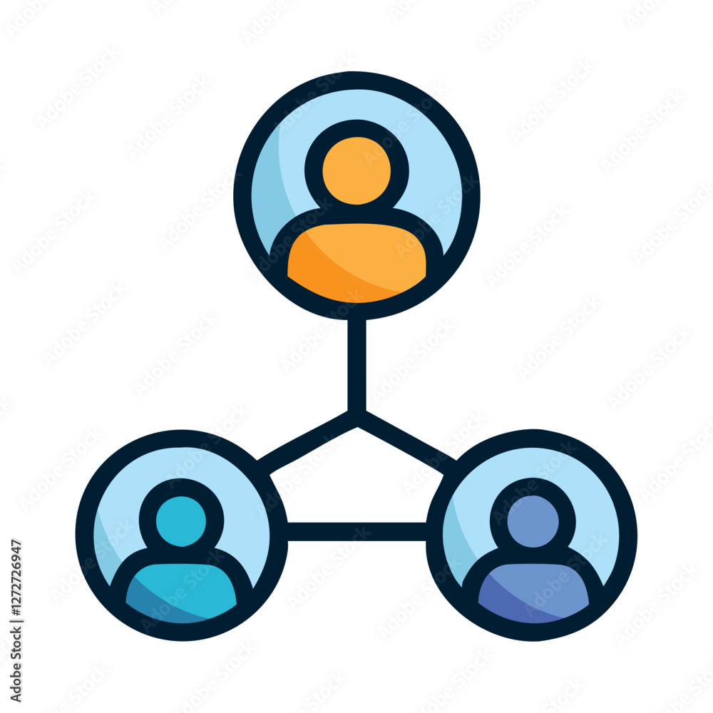 Telecomunication social structure icon Telecomunication social structure icon
