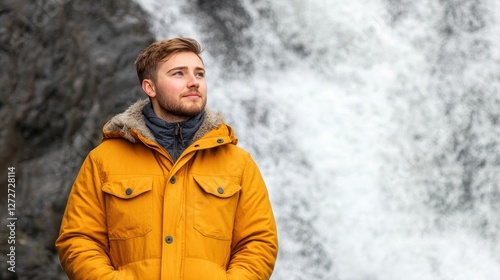 young man in winter