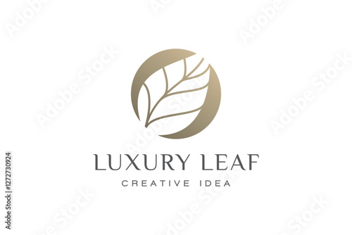 Creative Leaf Concept Logo Design Template