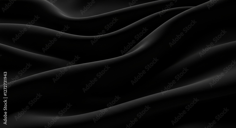 Obraz premium Abstract dark wave pattern with smooth curves and textured surface