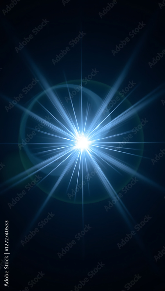 A crisp, icy-blue lens flare with frosted edges and a cold, glowing core, emanating sharp beams on a deep black background. Perfect for winter, sci-fi, and high-tech designs. A crisp, icy-blue lens flare with frosted edges and a cold, glowing core, emanating sharp beams on a deep black background. Perfect for winter, sci-fi, and high-tech designs.