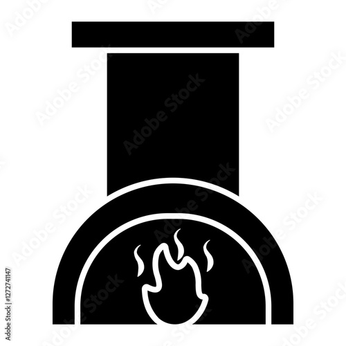 fireplace Solid icon
