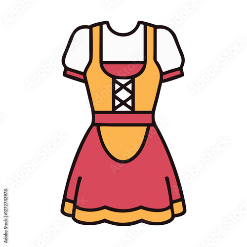 Germany dirndl dress with traditional