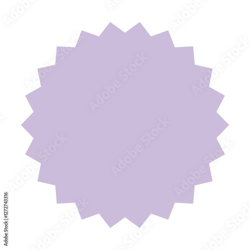 Spiky Speech Bubble & Label