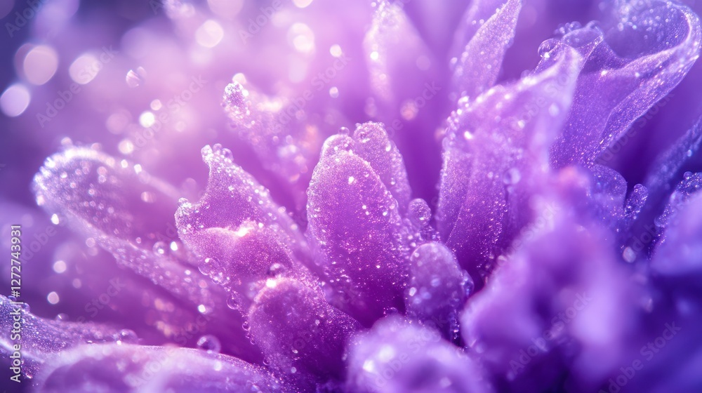 Purple Dewdrops Flower Macro Photography Purple Dewdrops Flower Macro Photography