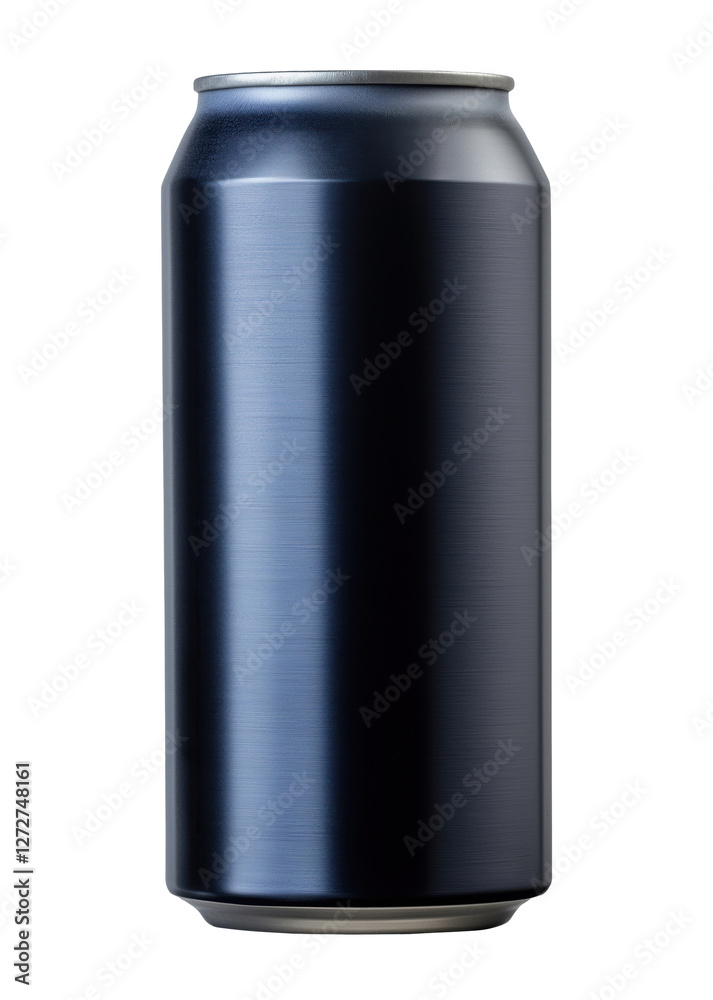 Dark blue soda can isolated on transparent background Dark blue soda can isolated on transparent background