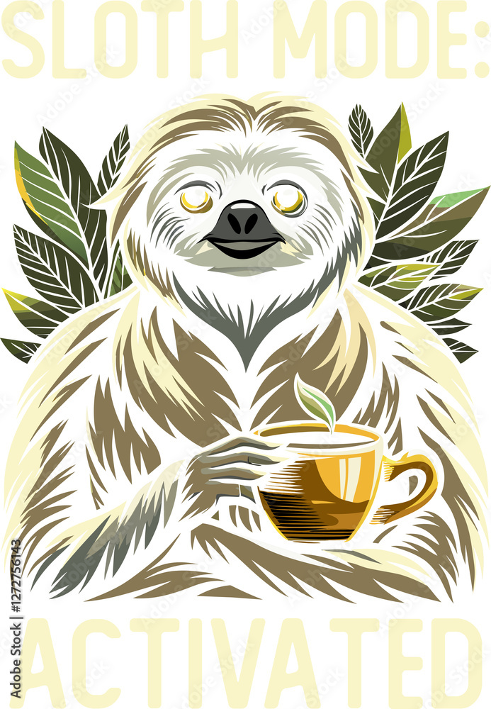 Fototapeta premium Activated Sloth Mode