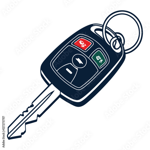 car key vector illustration