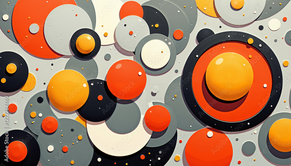 Abstract Colorful Circles Pattern Background Modern Geometric Design Overlapping Shapes Vivid Hues Abstract Colorful Circles Pattern Background Modern Geometric Design Overlapping Shapes Vivid Hues