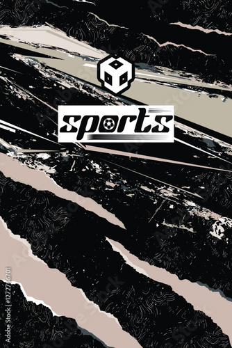 Professional Jersey Design High Resolution Vector Graphics Soccer Basketball Football Esports Abstract Geometric Minimalist Style