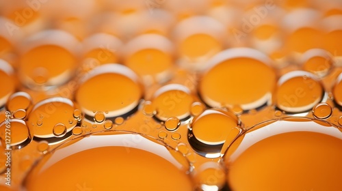 Macro shot of facial cleanser bubbles gently cleansing and rejuvenating smooth glowing skin as part of a luxurious self care beauty routine for radiant youthful complexion photo