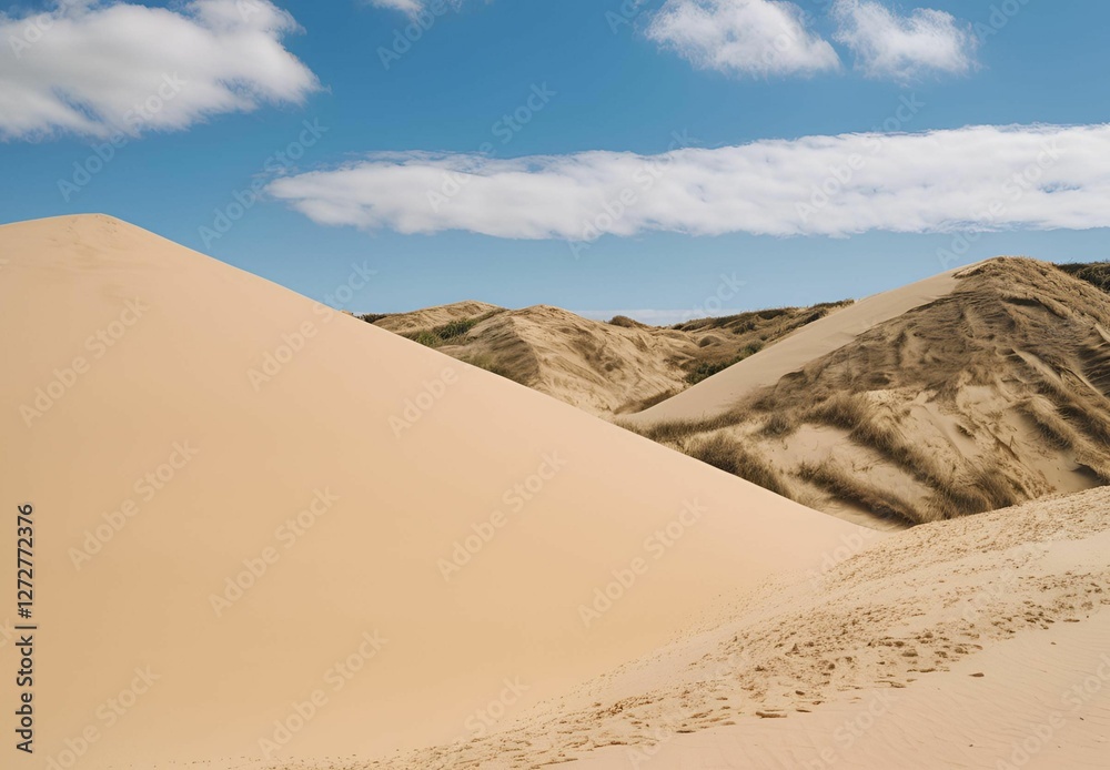 Sand dunes in the Sahara Desert