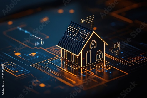 Innovative eco-friendly smart home revolutionizes living with ai technology photo