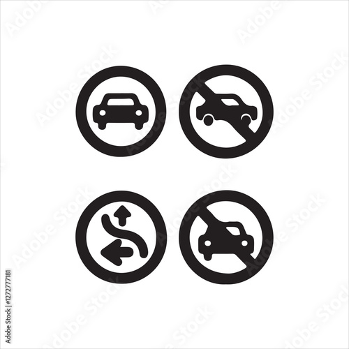 car icons set
