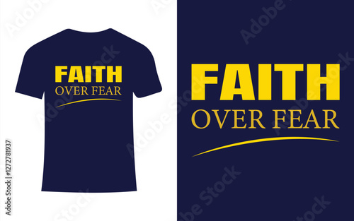 Faith Over Fear - Bold Motivational Typography Design for Inspiration