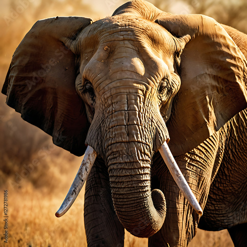  Majestic African Elephant Portrait at Sunset