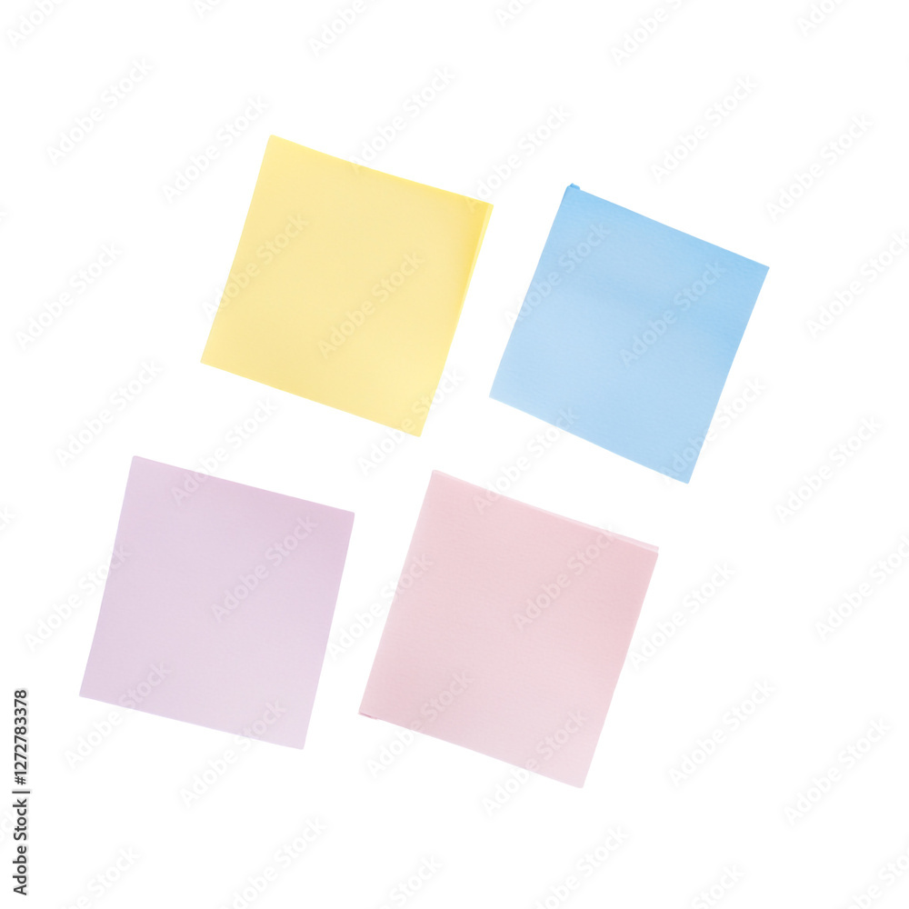 Pastel colored sticky notes on black background simple design stationery supplies, Pastel colored sticky notes on black background simple design stationery supplies,