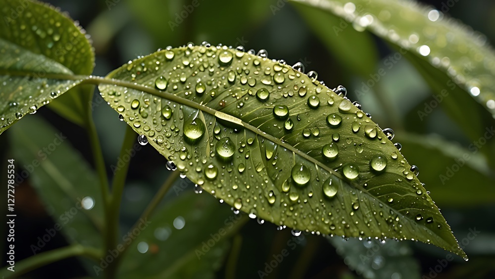 dew on a leaf dew on a leaf