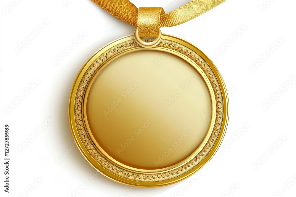 Gold Medal with Ribbon for Awards and Recognition Ceremony Gold Medal with Ribbon for Awards and Recognition Ceremony