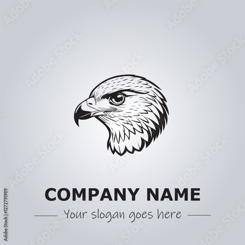 Head of Eagle logo company design vector illustration
