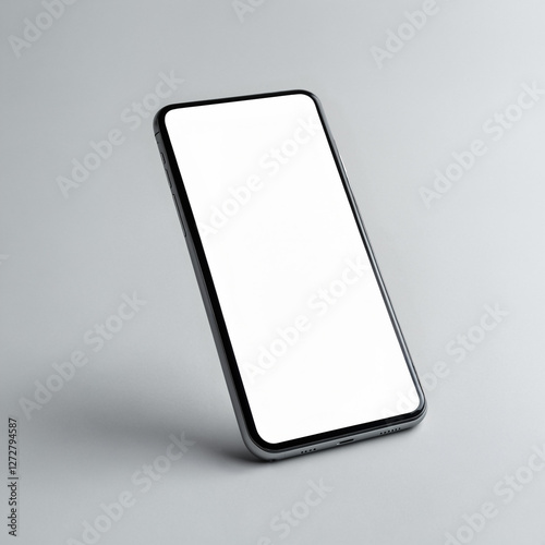 modern smartphone with blan...