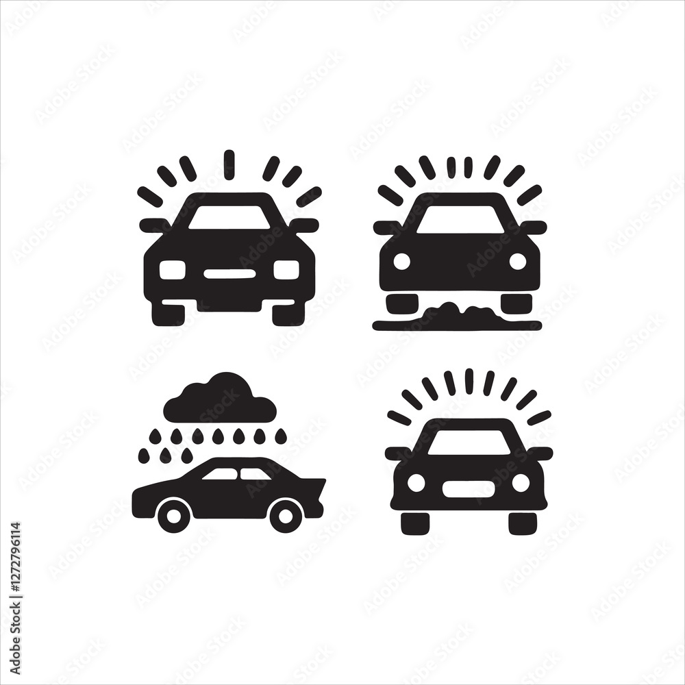 transportation icons set transportation icons set
