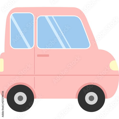 Illustration of cute car