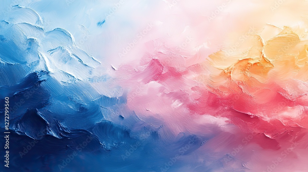 Fototapeta premium abstract painting background with pastel positive colors,natural oil paint texture for wallpaper pattern art print,other design elements