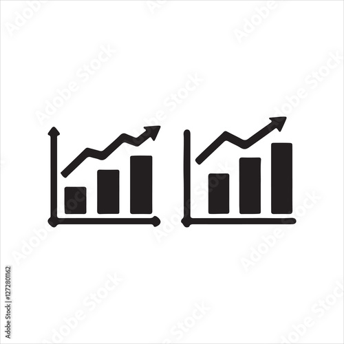 Free Download business graph with arrow - GFXLoad