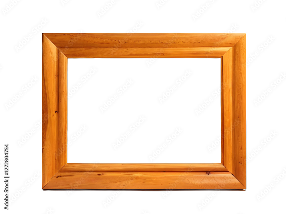 Wooden frame isolated on white Wooden frame isolated on white