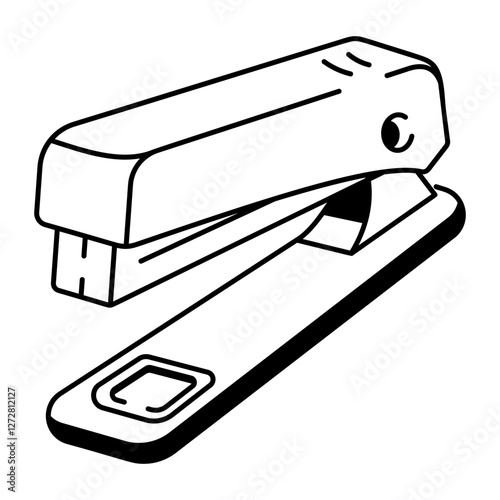 Stapler icon in hand drawn style 

